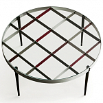 Дизайнерский круглый кофейный стол со стеклянной столешницей Gio Ponti D.555.1 Coffee Table варинант исполнения - 5 | Loft Concept в Ульяновске