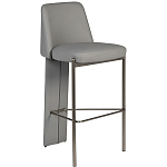 Стул барный серый с обивкой из экокожи Special Support варинант исполнения - 1 | Loft Concept в Ульяновске