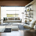 Металлический стеллаж с деревянными полками и ящиками Menzie Metal Wood Rack варинант исполнения - 4 | Loft Concept в Ульяновске