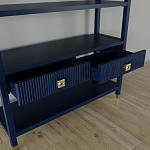 Стеллаж с двумя ящиками Elsa Dreams Blue варинант исполнения - 3 | Loft Concept в Ульяновске