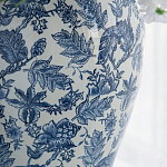 Ваза с крышкой и бело-синим цветочным узором Blue & White Ornament  варинант исполнения - 6 | Loft Concept в Ульяновске