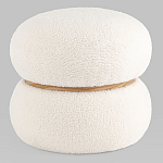 Пуф Полли S тедди белый варинант исполнения - 1 | Loft Concept в Ульяновске