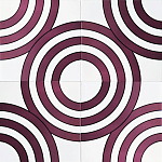 Дизайнерская плитка с узором Мишень варинант исполнения - 1 | Loft Concept в Ульяновске