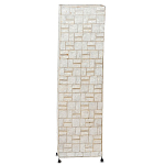 Торшер из перламутра на металлическом каркасе Indonesian Tower варинант исполнения - 1 | Loft Concept в Ульяновске