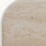 Консоль с овальной столешницей и фактурным деревянным основанием Enzo варинант исполнения - 4 | Loft Concept в Ульяновске