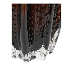 Ваза стеклянная янтарного цвета с текстурированным силуэтом Carambola варинант исполнения - 3 | Loft Concept в Ульяновске