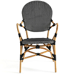 Кресло плетеное из ротанга Ronald Black White Rattan Chair варинант исполнения - 2 | Loft Concept в Ульяновске