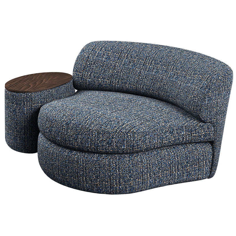 Кушетка со столиком Ulysses Синий Орех в Ульяновске | Loft Concept 