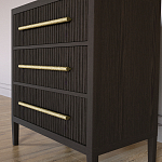 Комод Primo с 3 выдвижными ящиками Темный орех варинант исполнения - 2 | Loft Concept в Ульяновске