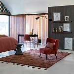 Черный приставной столик из массива AMORPHOUS варинант исполнения - 3 | Loft Concept в Ульяновске