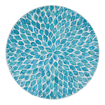 Столик с инкрустацией с перламутровым узором Flower Blue варинант исполнения - 2 | Loft Concept в Ульяновске