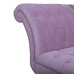 Кушетка фиолетовая с мягкой обивкой из велюра Michael Couch варинант исполнения - 3 | Loft Concept в Ульяновске