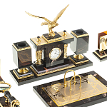 Настольный письменный набор из яшмы и долерита в подарочной упаковке Manager Organizer варинант исполнения - 2 | Loft Concept в Ульяновске