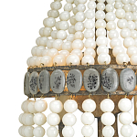 Бра каплевидной формы декорированная нитями стеклянных бусин молочного цвета Bead threads варинант исполнения - 1 | Loft Concept в Ульяновске