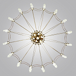 Люстра подвесная из металла с прозрачными подвесками из хрусталя Quasar 93 варинант исполнения - 4 | Loft Concept в Ульяновске