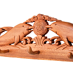 Панно-вешалка из дерева дельфины Panel With Animals варинант исполнения - 2 | Loft Concept в Ульяновске