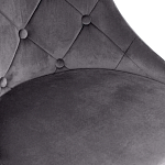 Стул в серой велюровой обивке Ward Grey Velour Chair варинант исполнения - 5 | Loft Concept в Ульяновске