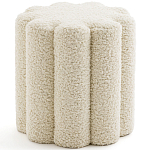 Пуф с обивкой из ткани букле Flo Pouf варинант исполнения - 1 | Loft Concept в Ульяновске