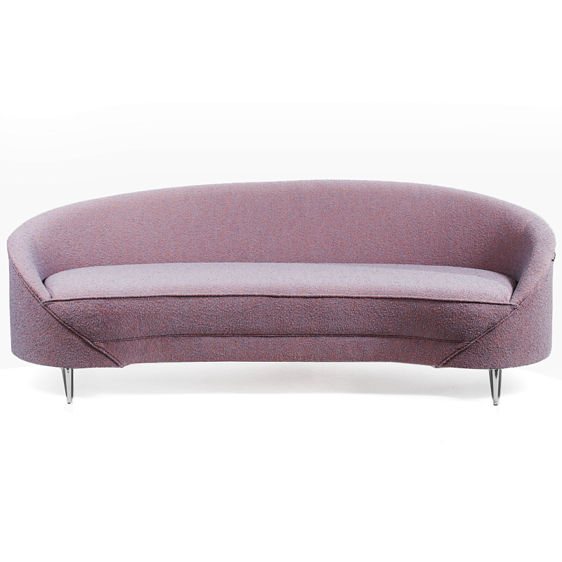 Диван Paulet Sofa Сиреневое Букле Лиловый Хром Диван Paulet Sofa Сиреневое Букле Лиловый Хром в Ульяновске | Loft Concept