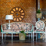 Часы настенные из металла в стиле лофт Clock with History варинант исполнения - 4 | Loft Concept в Ульяновске