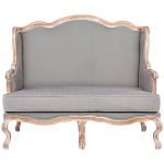 Диван двухместный из массива бука светло-серый Solid Luxury варинант исполнения - 1 | Loft Concept в Ульяновске