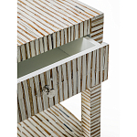 Тумбочка прикроватная Vancouver Bone Inlay Bedside Beige варинант исполнения - 2 | Loft Concept в Ульяновске