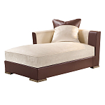 Элитарная современная кушетка Birmingham с кожаными вставками  варинант исполнения - 1 | Loft Concept в Ульяновске