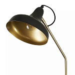 Торшер с плафоном в форме купола в сочетании черного и золотистого цвета Minimalist Execution варинант исполнения - 1 | Loft Concept в Ульяновске