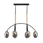 Люстра с серыми стеклянными плафонами Inscription варинант исполнения - 1 | Loft Concept в Ульяновске