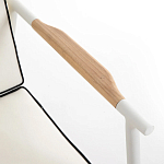 Садовый 2-х местный диван с подлокотниками из тика White варинант исполнения - 6 | Loft Concept в Ульяновске