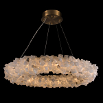 Люстра кольцевая из натурального горного хрусталя Harmonious Crystal Circles варинант исполнения - 1 | Loft Concept в Ульяновске