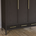 Большой Шкаф Primo Темный орех с 3 дверьми и 3 выдвижными ящиками варинант исполнения - 3 | Loft Concept в Ульяновске