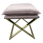 Пуф велюровый на металлическом основании Meekness варинант исполнения - 1 | Loft Concept в Ульяновске