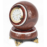 Часы настольные в виде шара из натурального камня Ball Stone Clock варинант исполнения - 4 | Loft Concept в Ульяновске