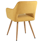 Стул в рогожке желтого цвета NEASAN STOOL варинант исполнения - 4 | Loft Concept в Ульяновске