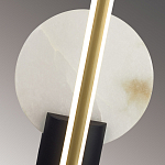 Бра с круглым плафоном из алебастра и бронзовой декоративной стрекозой 45 Alaris  варинант исполнения - 6 | Loft Concept в Ульяновске