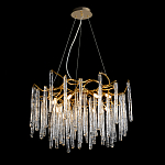 Люстра на подвесе с каркасом из металла и прозрачными подвесками из стекла Droplet Chandelier варинант исполнения - 2 | Loft Concept в Ульяновске