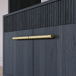 Стеллаж Primo с ящиками Черный дуб  варинант исполнения - 5 | Loft Concept в Ульяновске