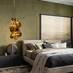 Люстра креативная из дисков цвета латунь Constellation Light and Style варинант исполнения - 3 | Loft Concept в Ульяновске