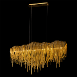 Люстра подвесная с металлическими дугами и длинными цепочками 115 см Atlantis Chain варинант исполнения - 3 | Loft Concept в Ульяновске