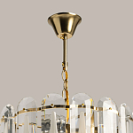 Люстра многоярусная с овальными прозрачными подвесками 36 см Harmonica варинант исполнения - 11 | Loft Concept в Ульяновске