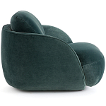 Полукруглое мягкое кресло Halle Green Armchair варинант исполнения - 4 | Loft Concept в Ульяновске