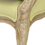 Кресло Ava Classical Armchair green striped flax варинант исполнения - 5 | Loft Concept в Ульяновске