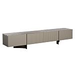 Тумба под телевизор серая с мраморной столешницей Uniqueness Marble варинант исполнения - 1 | Loft Concept в Ульяновске