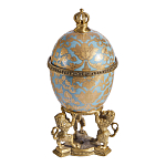 Шкатулка на величественных львах из фарфора с бронзовыми элементами Eden Garden варинант исполнения - 4 | Loft Concept в Ульяновске