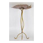 Столик приставной с столешницей Тропический лист Tropical Forest gold варинант исполнения - 3 | Loft Concept в Ульяновске