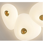 Потолочный светильник с тремя овальными матовыми плафонами TRIDalmen варинант исполнения - 4 | Loft Concept в Ульяновске