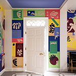 Обои ручная роспись в стиле Арт-деко Jazz Special Colourway on dyed silk with embroidery варинант исполнения - 2 | Loft Concept в Ульяновске