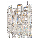 Круглая люстра с хрустальными подвесками на серебряном каркасе Gorgeous Crystal Light варинант исполнения - 4 | Loft Concept в Ульяновске