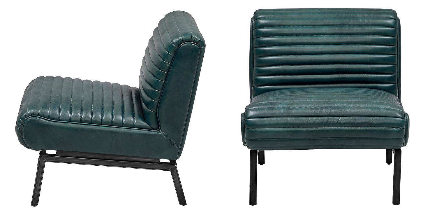 Кресло Gather Emerald Leather Chair Кресло Gather Emerald Leather Chair - Loft-Concept в Ульяновске